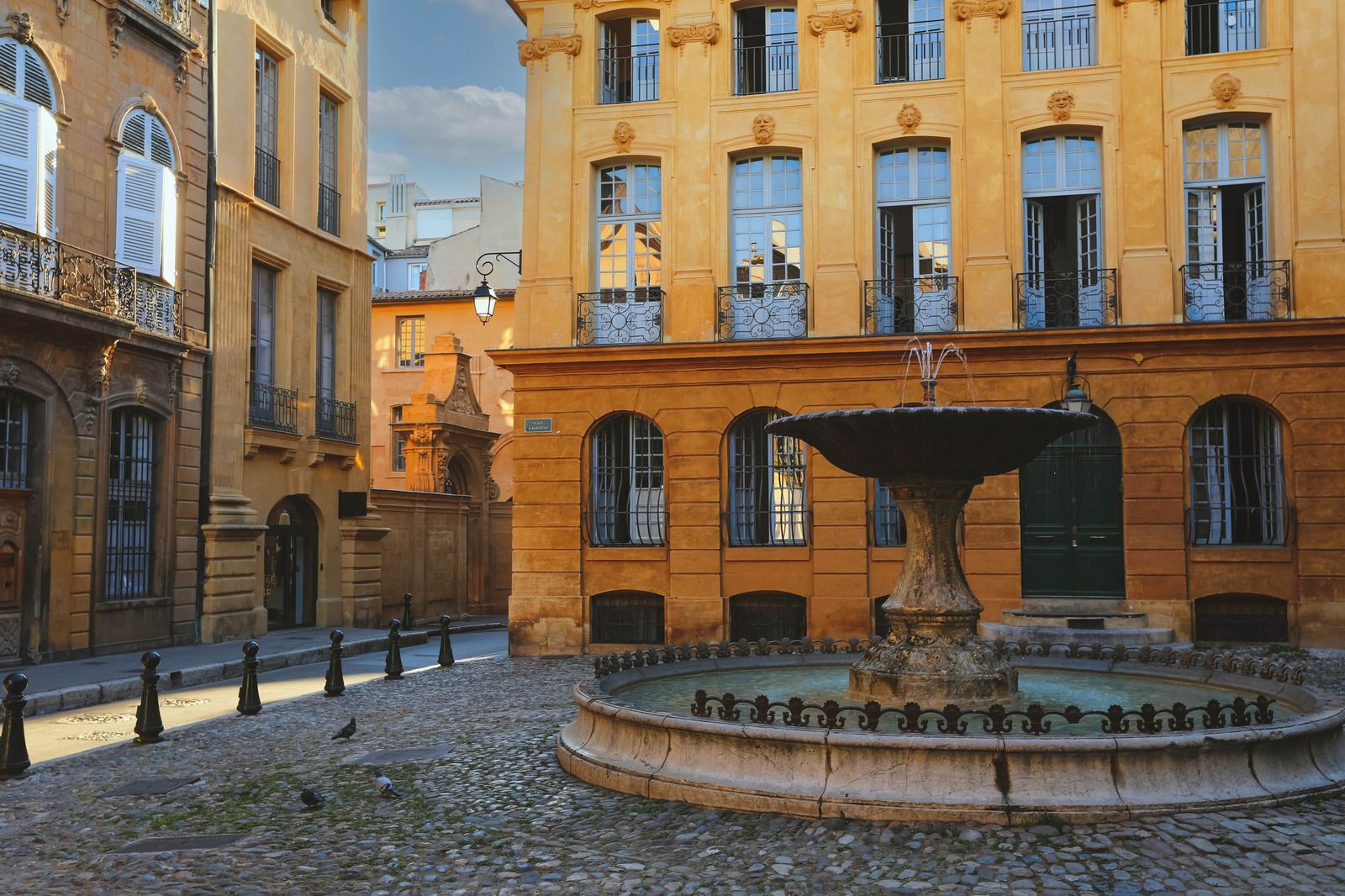 Fountain square in the old town